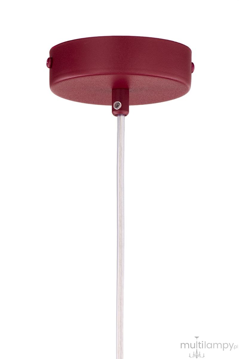 Vitrum Kopuła D19 lampa wisząca 1xE27 bordowa 41640