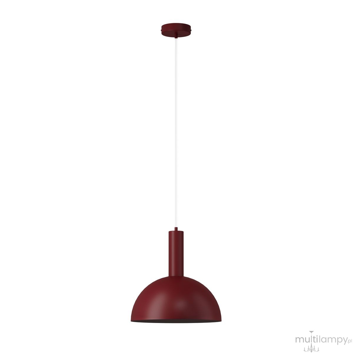 Vitrum Kopuła D30 lampa wisząca 1xE27 bordowa 41692