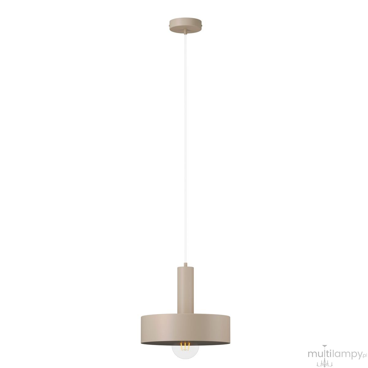 Vitrum Koło D27 lampa wisząca 1xE27 beżowa 41546