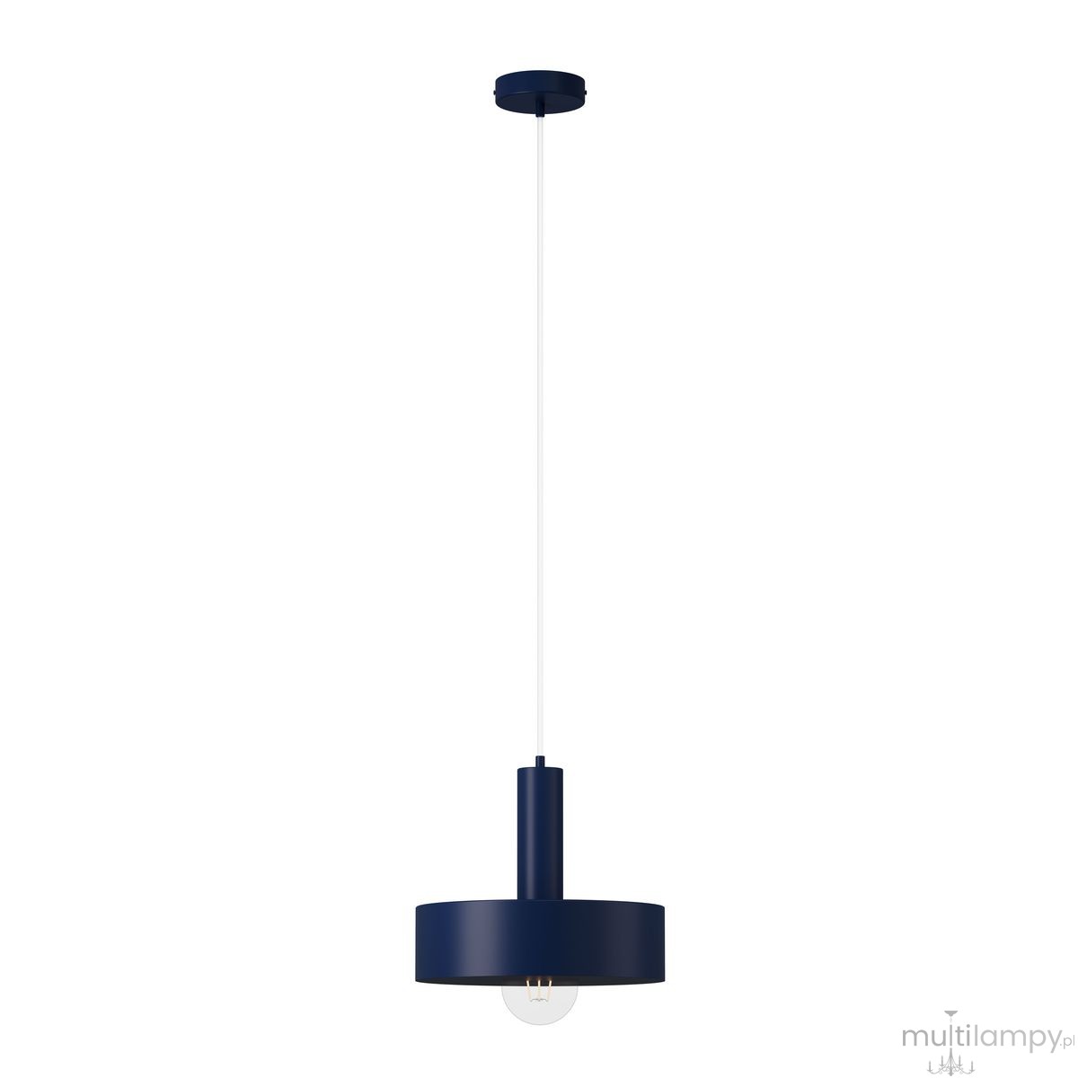 Vitrum Koło D27 lampa wisząca 1xE27 granatowa 41597