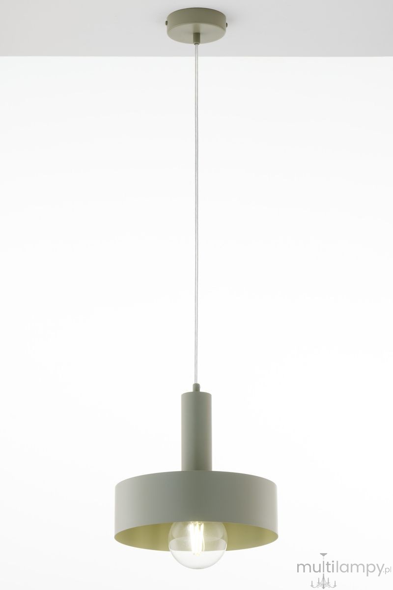 Vitrum Koło D27 lampa wisząca 1xE27 szałwia 41547