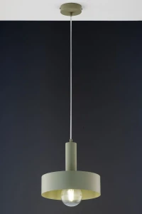 Vitrum Koło D27 lampa wisząca 1xE27 szałwia 41547