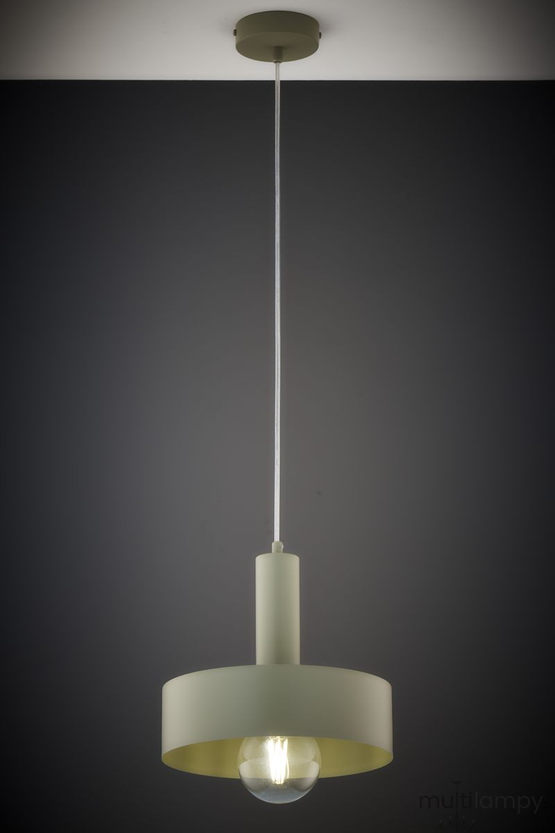 Vitrum Koło D27 lampa wisząca 1xE27 szałwia 41547