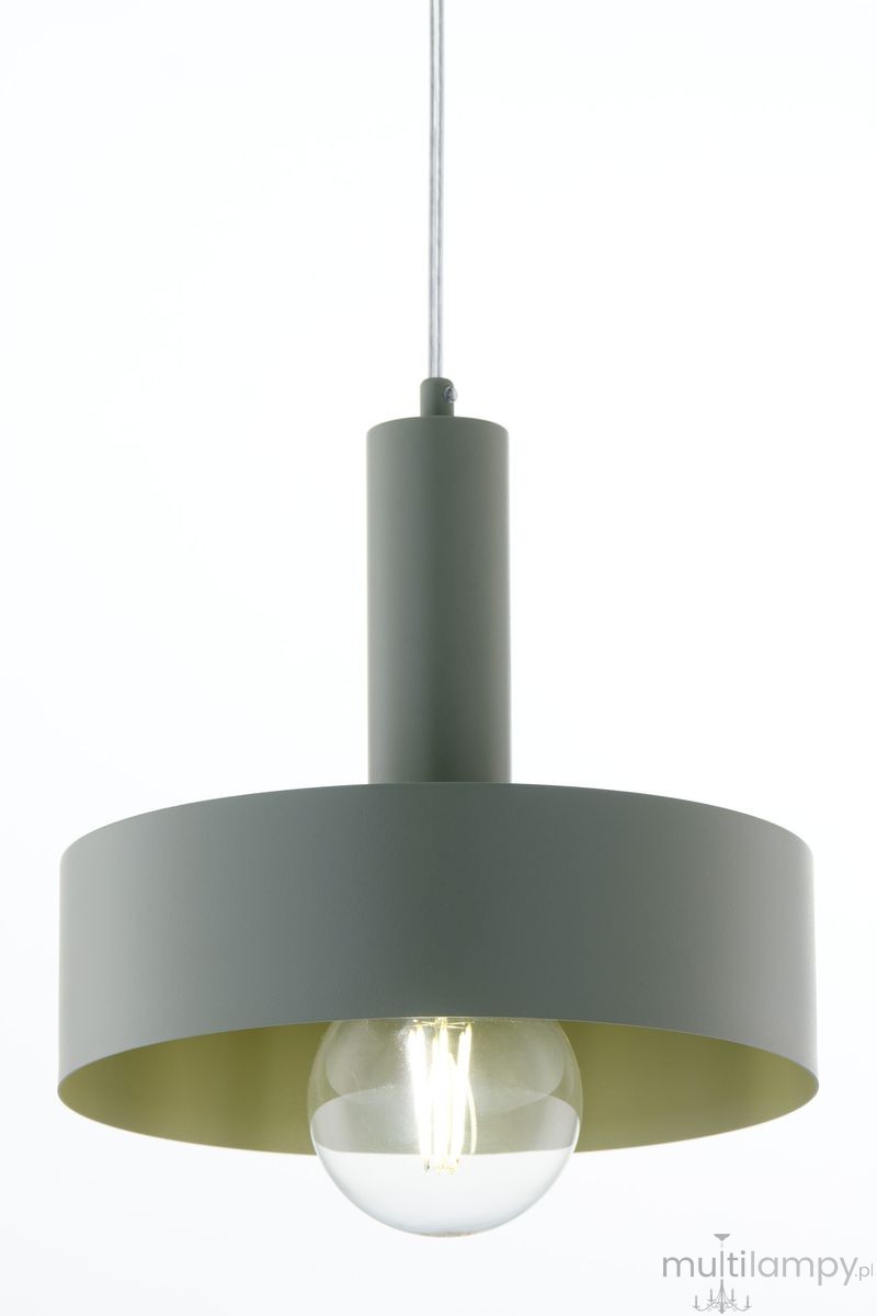 Vitrum Koło D27 lampa wisząca 1xE27 szałwia 41547