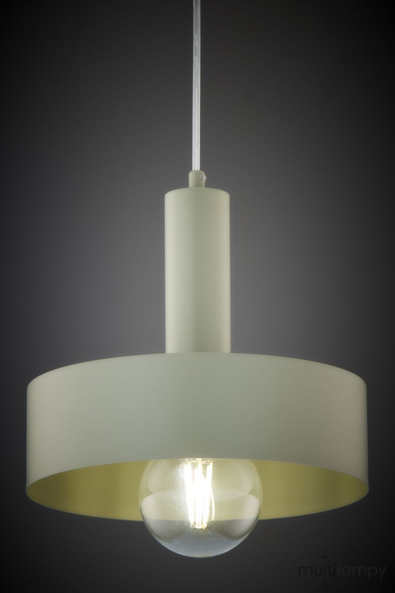 Vitrum Koło D27 lampa wisząca 1xE27 szałwia 41547