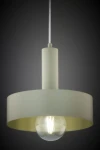Vitrum Koło D27 lampa wisząca 1xE27 szałwia 41547