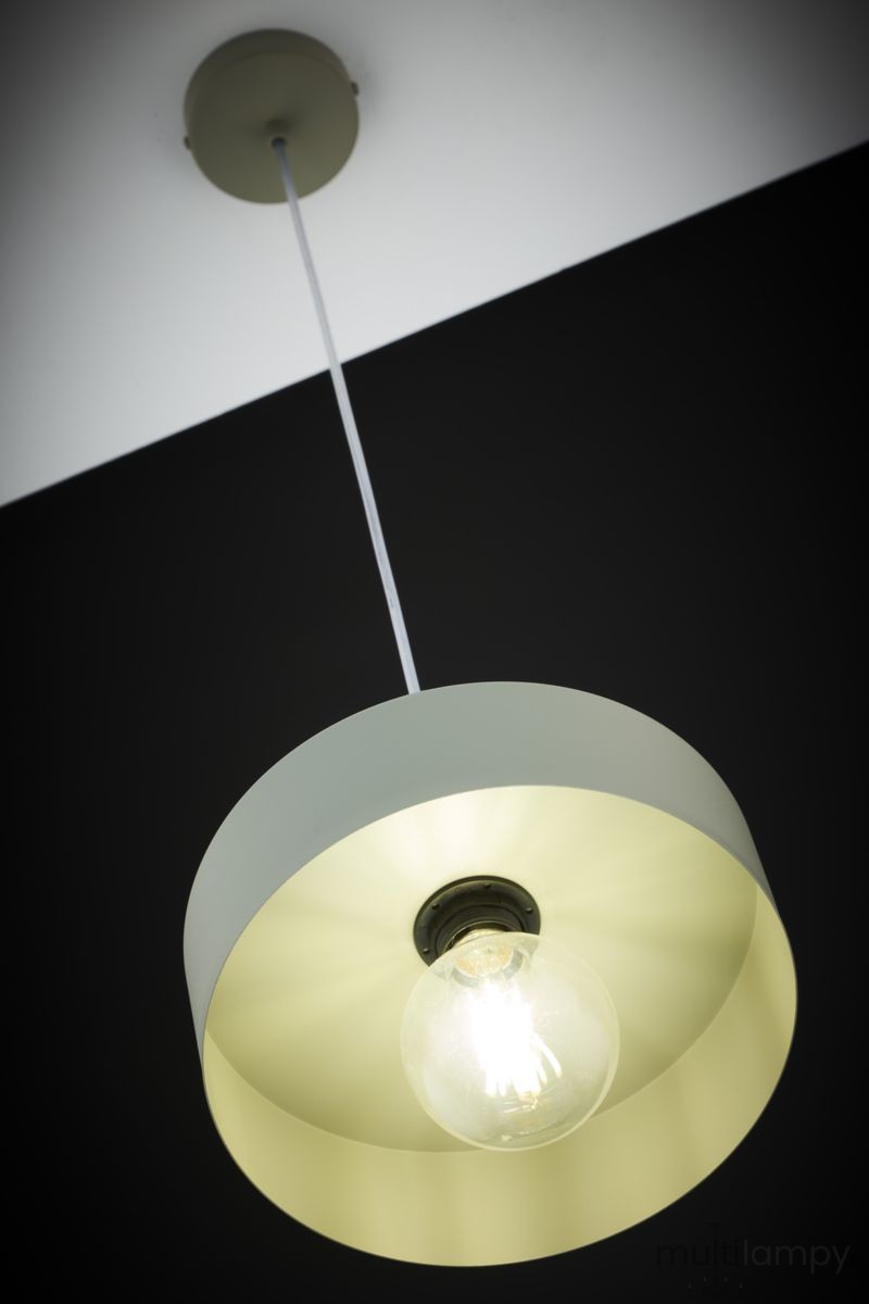 Vitrum Koło D27 lampa wisząca 1xE27 szałwia 41547
