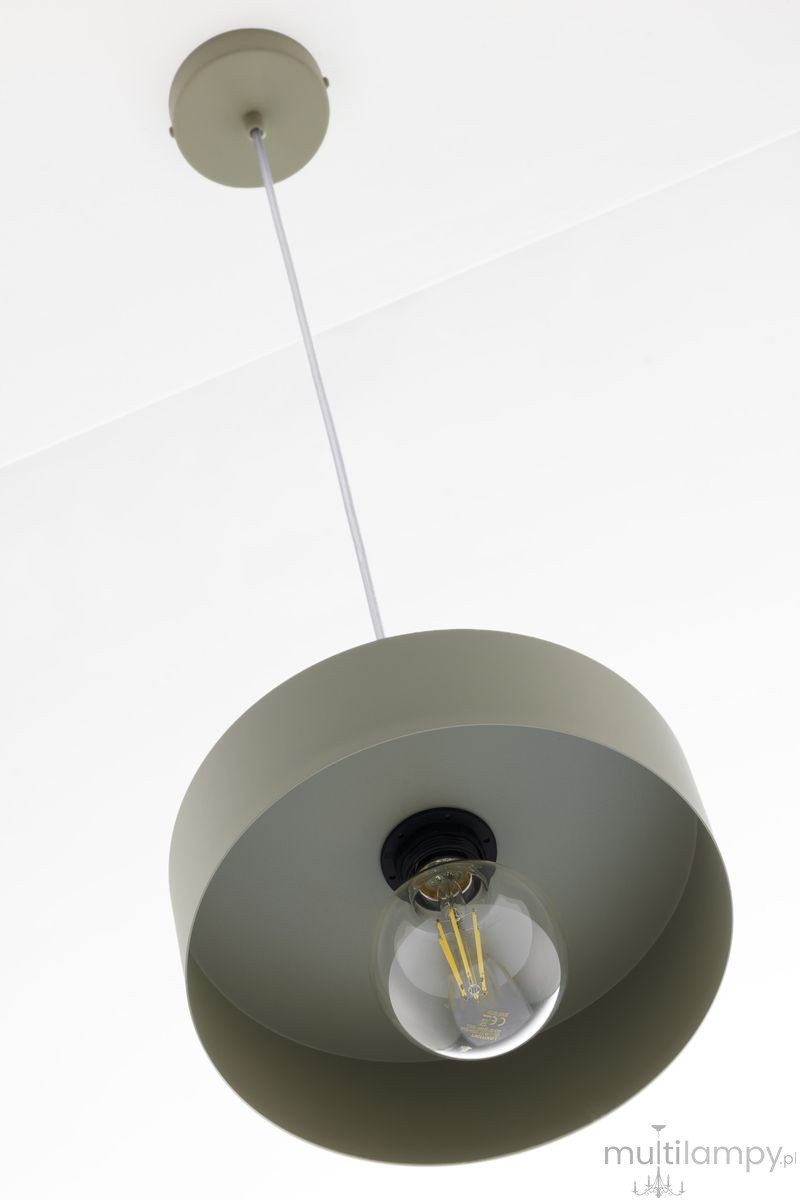 Vitrum Koło D27 lampa wisząca 1xE27 szałwia 41547