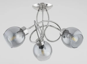 Hossa Glass lampa sufitowa 3xE27 chrom 62609
