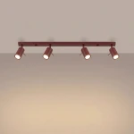 Ring lampa sufitowa spot 4xGU10 burgund SL.2163
