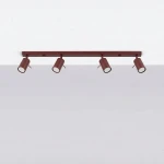 Ring lampa sufitowa spot 4xGU10 burgund SL.2163
