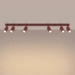 Ring lampa sufitowa spot 6xGU10 burgund SL.2164