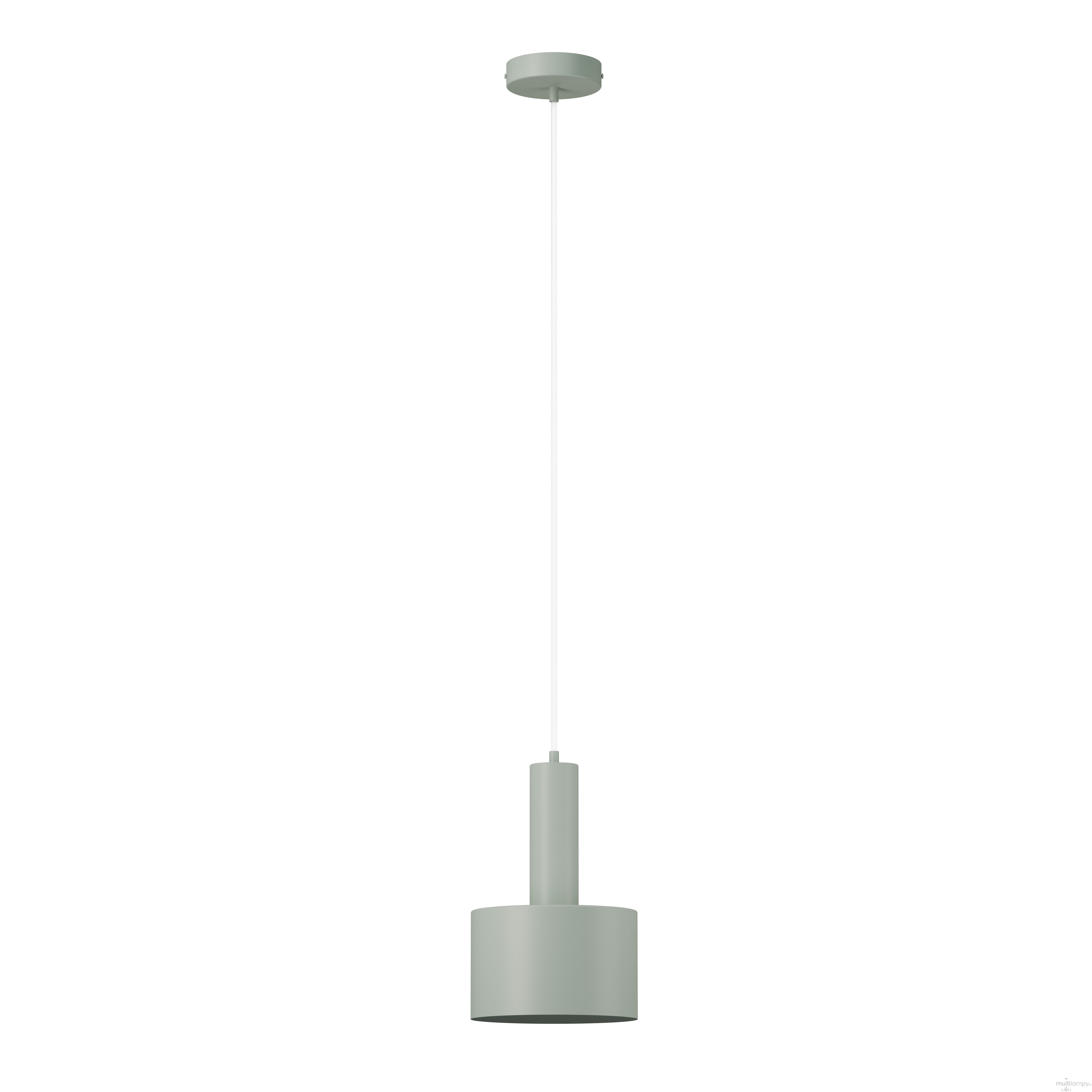 Vitrum Walec D17 lampa wisząca 1xE27 szałwia 41553