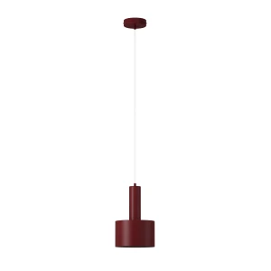 Vitrum Walec D17 lampa wisząca 1xE27 bordowa 41638