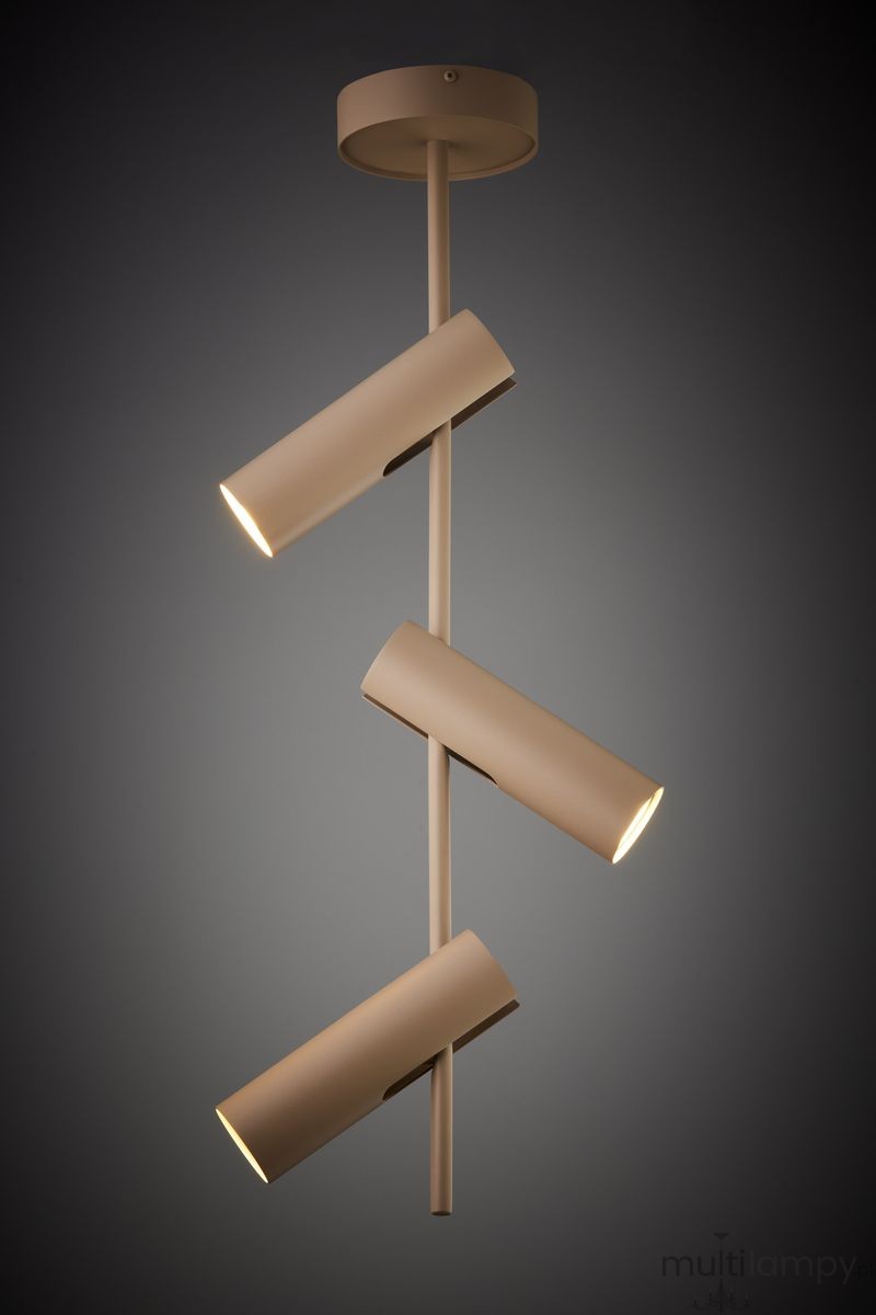 Leda lampa wisząca 3xGU10 beżowa 41758