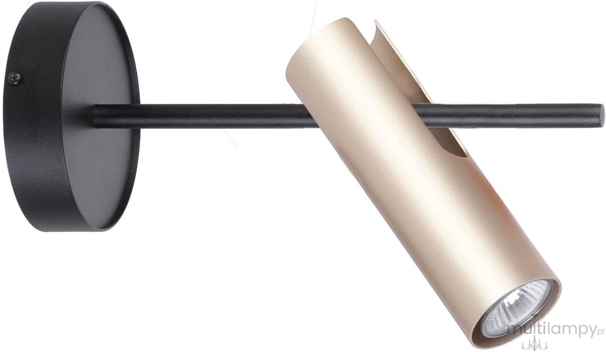 Leda kinkiet 1-punktowy czarny/złoty 33108
