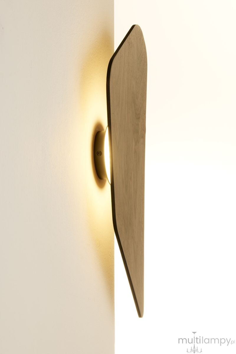 Button L kinkiet LED 7W 3000K ciemny orzech 41892