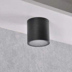 Ohio lampa sufitowa tuba elewacyjna GU10 czarna