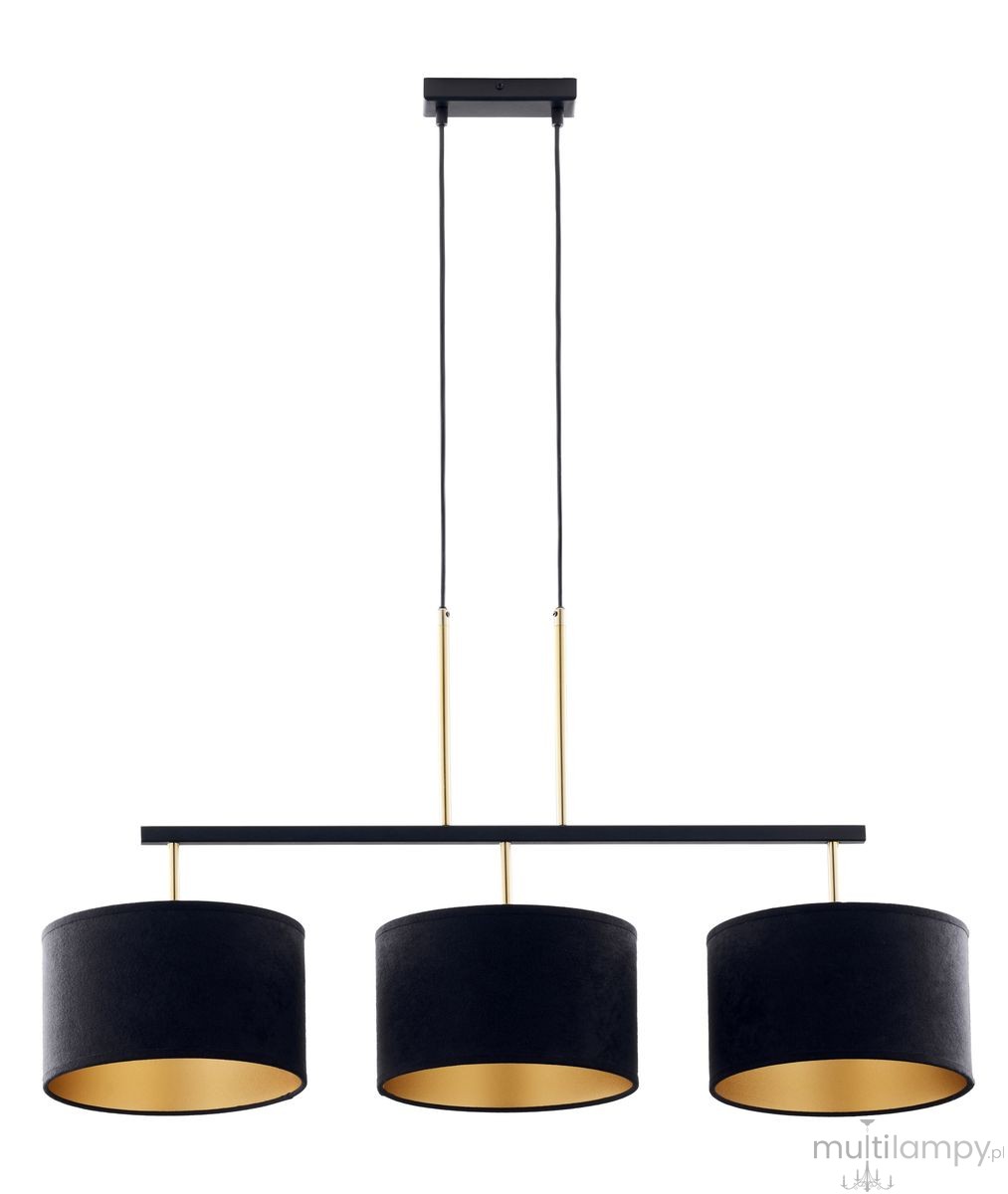Marii lampa wisząca 3xE27 czarna/złota 41836