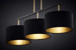 Marii lampa wisząca 3xE27 czarna/złota 41836