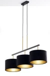 Marii lampa wisząca 3xE27 czarna/złota 41836