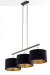 Marii lampa wisząca 3xE27 czarna/złota 41836