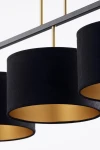 Marii lampa wisząca 3xE27 czarna/złota 41836