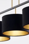Marii lampa wisząca 3xE27 czarna/złota 41836