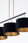 Marii lampa wisząca 3xE27 czarna/złota 41836