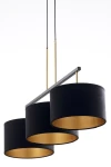 Marii lampa wisząca 3xE27 czarna/złota 41836
