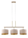 Marii lampa wisząca 3xE27 beżowa/złota 41839