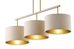 Marii lampa wisząca 3xE27 beżowa/złota 41839