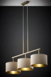 Marii lampa wisząca 3xE27 beżowa/złota 41839
