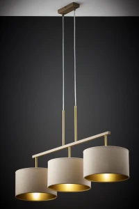 Marii lampa wisząca 3xE27 beżowa/złota 41839