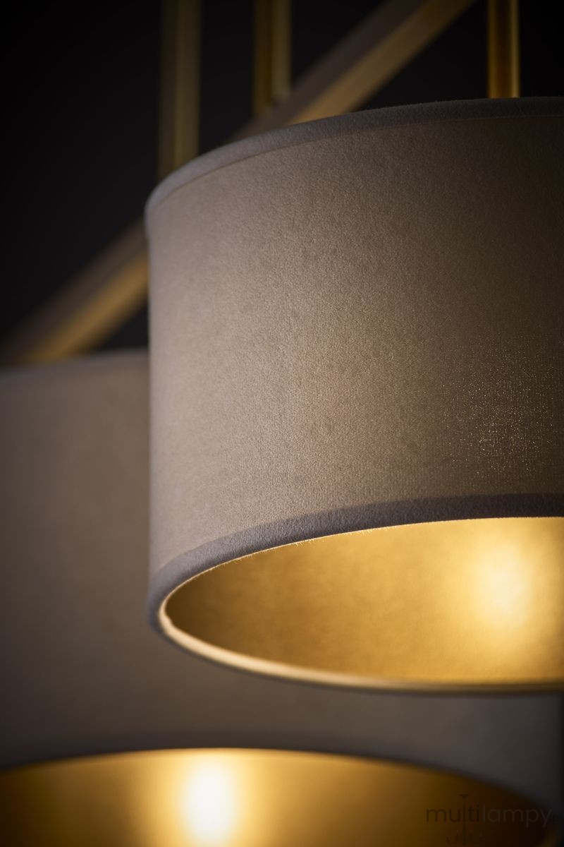 Marii lampa wisząca 3xE27 beżowa/złota 41839