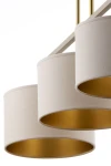 Marii lampa wisząca 3xE27 beżowa/złota 41839