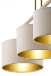 Marii lampa wisząca 3xE27 beżowa/złota 41839