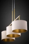 Marii lampa wisząca 3xE27 beżowa/złota 41839