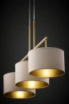 Marii lampa wisząca 3xE27 beżowa/złota 41839