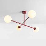 Pinne Red Wine lampa sufitowa 4xE14 czerwona 1080PL_L15