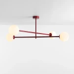 Pinne Red Wine lampa sufitowa 4xE14 czerwona 1080PL_L15