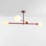 Pinne Red Wine lampa sufitowa 4xE14 czerwona 1080PL_L15