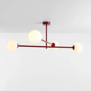Pinne Red Wine lampa sufitowa 4xE14 czerwona 1080PL_L15