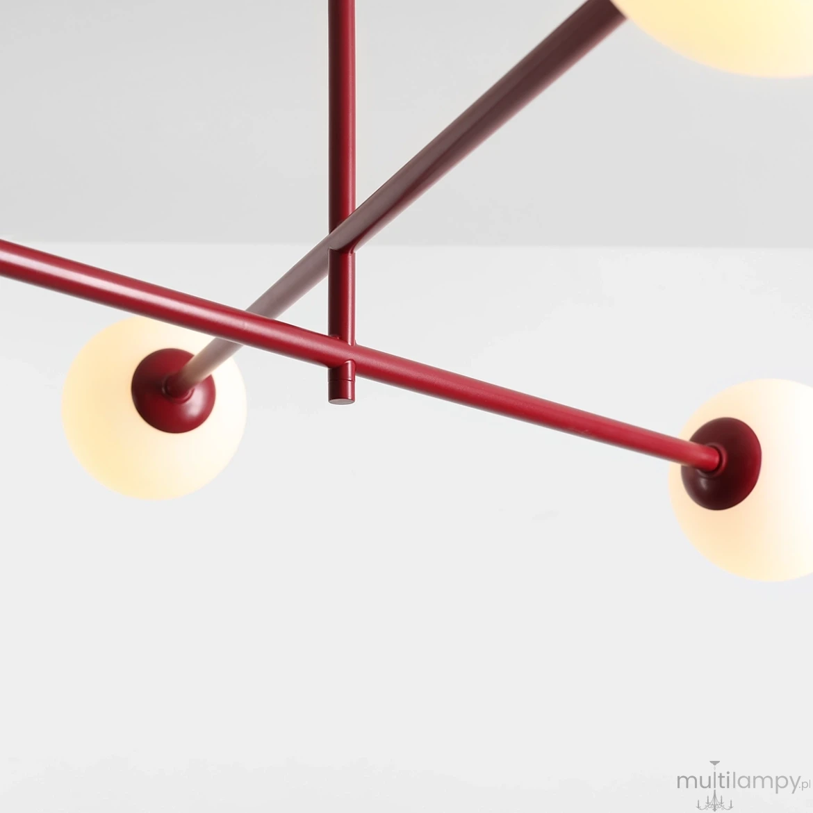 Pinne Red Wine lampa sufitowa 4xE14 czerwona 1080PL_L15