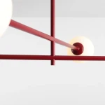 Pinne Red Wine lampa sufitowa 4xE14 czerwona 1080PL_L15