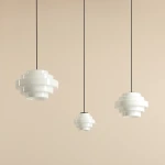 Filo lampa wisząca retro 3xE27 D14+D22 czarna