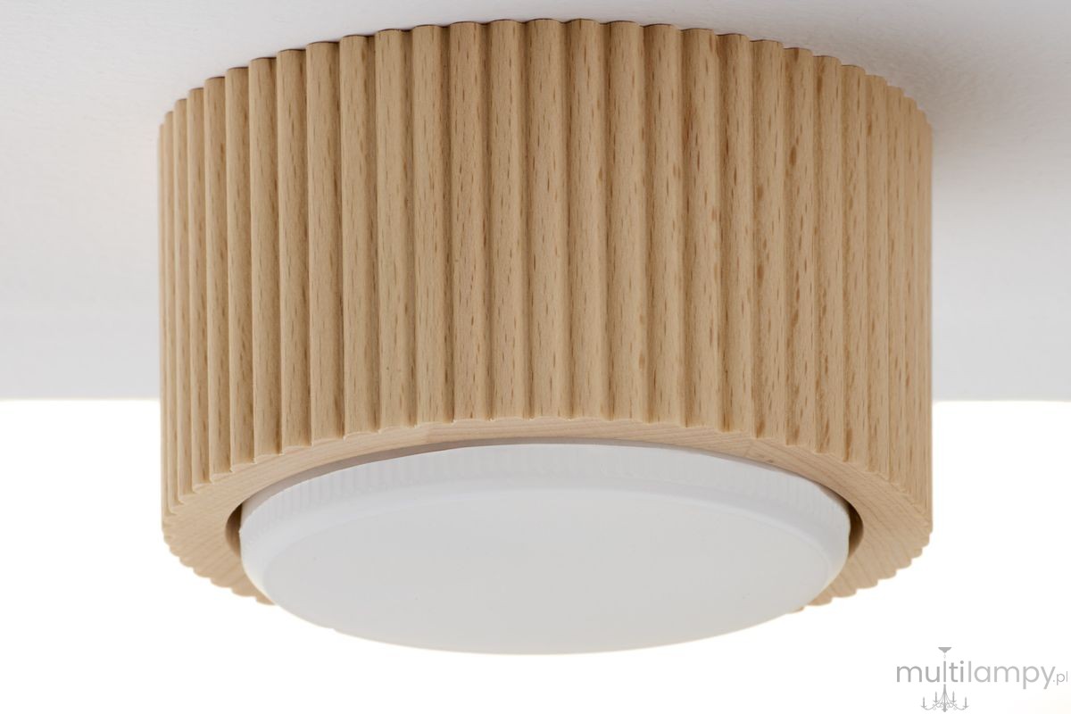 Tubo Wood H5 lampa sufitowa 1xGX53 buk 41670