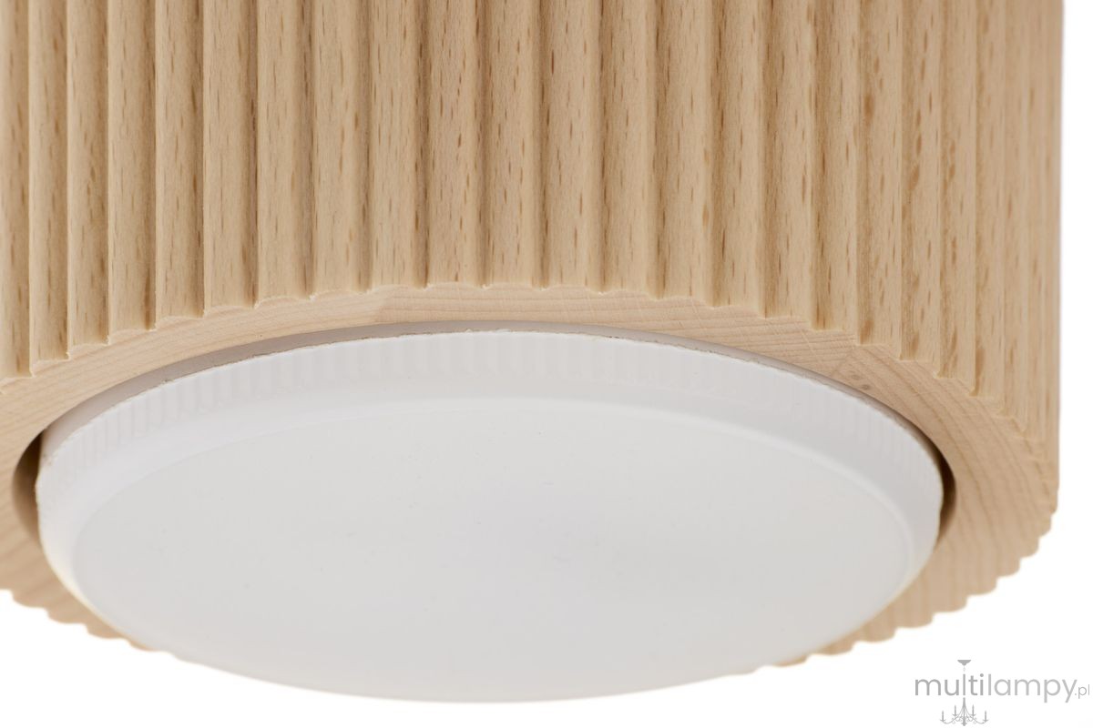 Tubo Wood H5 lampa sufitowa 1xGX53 buk 41670