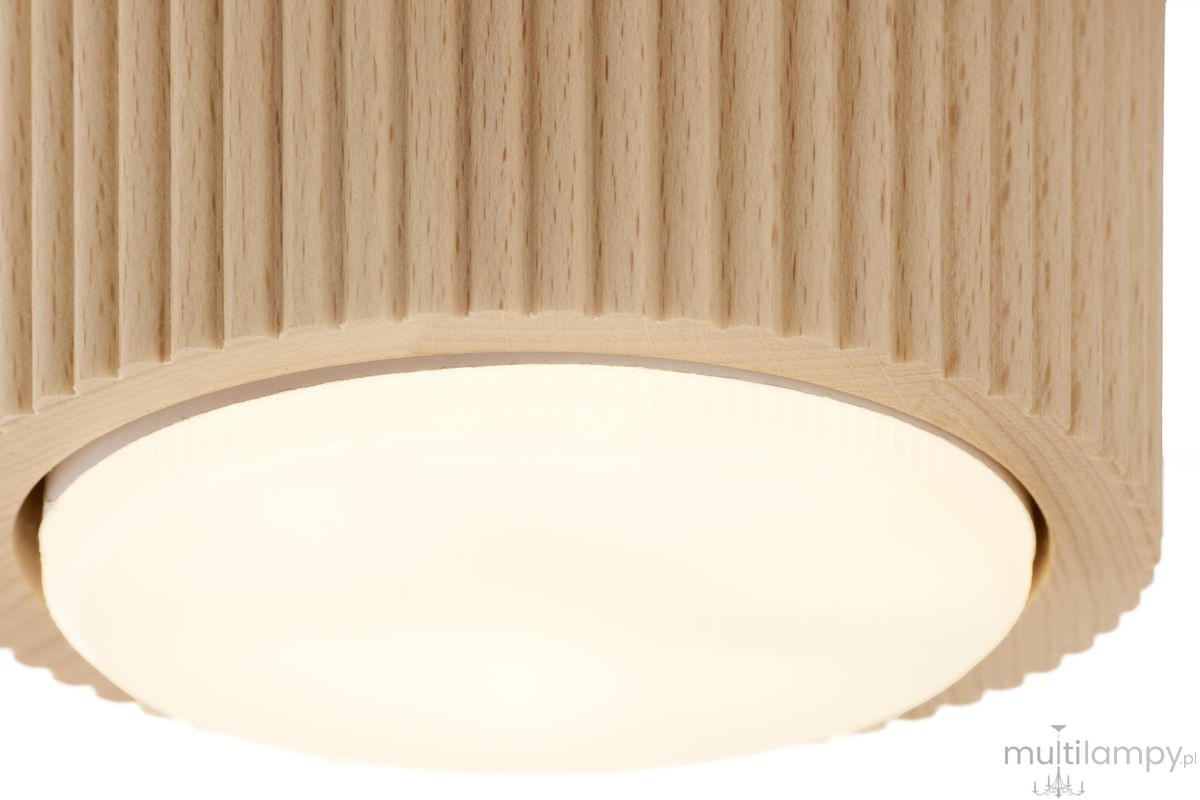 Tubo Wood H5 lampa sufitowa 1xGX53 buk 41670