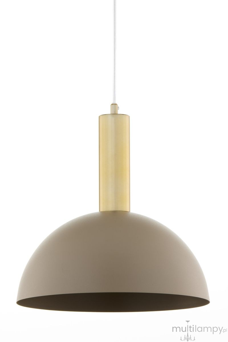 Vitrum Gold Kopuła D30 lampa wisząca 1xE27 beżowa/złota 41713